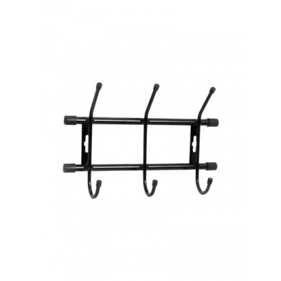 Вешалка настенная 284*188мм (3 крючка) ЧЕРНЫЙ г. Ижевск Арт. ВН3