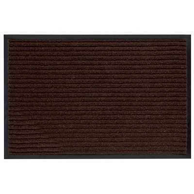 Коврик придверный влаговпитывающий с рельефом 60*90 коричн (1002)