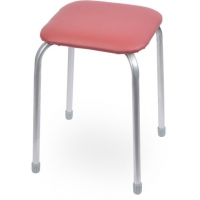 Табурет Классика 3 сиденье КВАДРАТ винилискожа ТЕМНО-КРАСНЫЙ 4 нож. арт ТК 03 NIKA г. Ижевск*