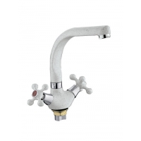 5408-8 Смеситель Кухня Frap 1/2 м/к на гайке (белый)