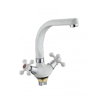 5408-8 Смеситель Кухня Frap 1/2 м/к на гайке (белый)