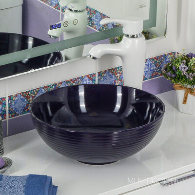 800-Т4004-B9 Фигурный умывальник (фиолетовый) MELANA АКЦИЯ!!! 800-Т4004-B9 Фигурный умывальник (фиолетовый) MELANA АКЦИЯ!!!