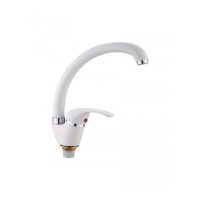 85929H Смеситель Кухня LOFFREY d-40 МАКСИ (белый) на гайке 85929H Смеситель Кухня LOFFREY d-40 МАКСИ (белый) на гайке