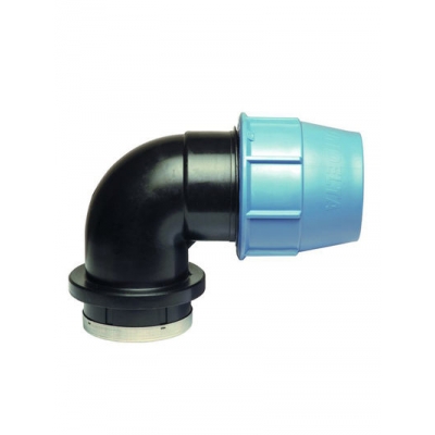 Колено 50х 2 гайка ПЭ UNIDELTA