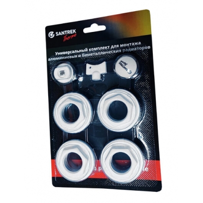 Комплект для радиатора 1/2" без кронштейнов SANTREK THERMO