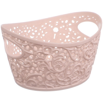 Корзинка КРУЖЕВО 1л Чайная Роза 157x90x120мм (М-пластика) (М 2376) Корзинка КРУЖЕВО 1л Чайная Роза 157x90x120мм (М-пластика) (М 2376)