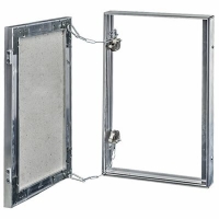 Люк металл под плитку съёмный с цепочкой (300x400)