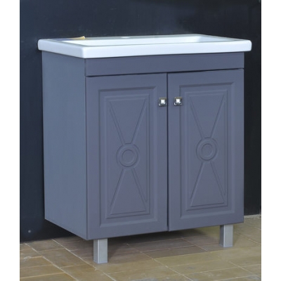 Подстолье "Клео-70" Грей софт (серый) 2двери под умыв "Como-70" 700*780*430мм