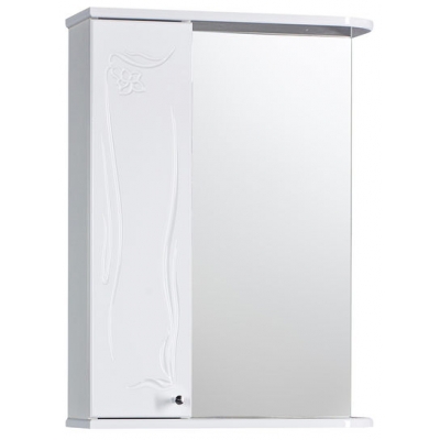 Зеркало-шкаф "Глория 50" левый (белый) 525*705*180 Зеркало-шкаф "Глория 50" левый (белый) 525*705*180