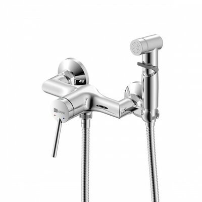 3818C Минима Смеситель настенный с гигиеническим душем, хром LEMARK