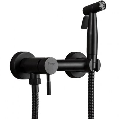 7503-6 Гигиенический душ Frap со смесителем (чёрный)