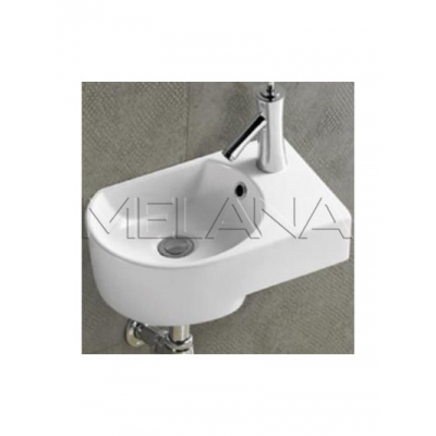 800-7954L Фигурный умывальник подвесной/накладной 410Х270Х140 MELANA