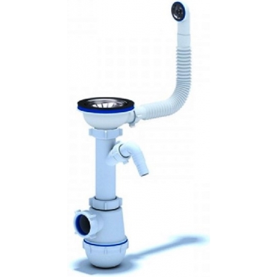 A1042 SP Сифон Ани 3 1/2"*40 Грот /GRAND 3 1/2" c переливом и отводом