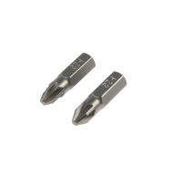 Биты ТУНДРА, намагниченные, сталь S2, PZ2 х 25 мм, 2 шт. 7338376