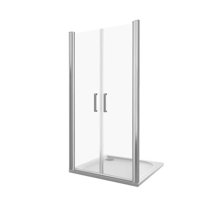 Душ.ограждение FANTASY SD-90-С-CH Прямое, стекло прозр 6мм (б/поддона и автослива)
