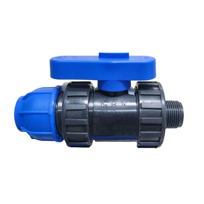 Кран ПНД шаровый 3/4 х 25 ш/ц PN16 (Россия)