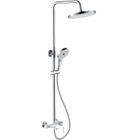 G2403-8 Душевая система GAPPO с верхним душем и ручной лейкой (белый/хром)