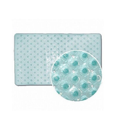 Коврик на присосках "РАКУШКА" 62*37см зеленый BR-6237