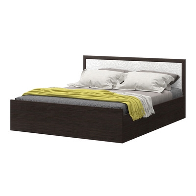 "Барселона" кровать 1,6м Венге/Эко кожа(1635*800*2035, 4 места)