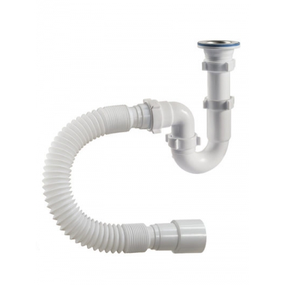 S-41019 Сифон прямоточный ОРИО 1 1/2" х 40 с гибкой трубой 40-40/50 S-41019 Сифон прямоточный ОРИО 1 1/2" х 40 с гибкой трубой 40-40/50