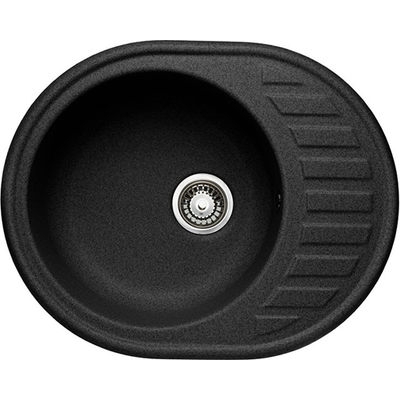Мойка GRANICOM G-015 (615*495мм), 1 чаша+ крыло овал (антрацит)