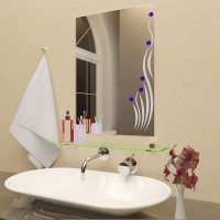 Зеркало (Фьюзинг) "Карина" 600х400мм. Зеркало (Фьюзинг) "Карина" 600х400мм.