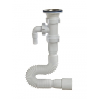 А-30135 Гибкая труба с выпуском (гофросифон) ОРИО 1 1/2" - 40/50 с одним отводом для с/м дл. 1250 мм А-30135 Гибкая труба с выпуском (гофросифон) ОРИО 1 1/2" - 40/50 с одним отводом для с/м дл. 1250 мм