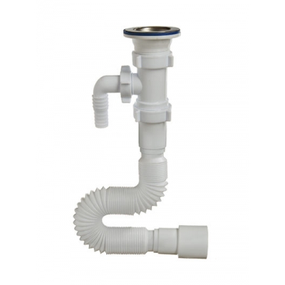 А-30135 Гибкая труба с выпуском (гофросифон) ОРИО 1 1/2" - 40/50 с одним отводом для с/м дл. 1250 мм А-30135 Гибкая труба с выпуском (гофросифон) ОРИО 1 1/2" - 40/50 с одним отводом для с/м дл. 1250 мм