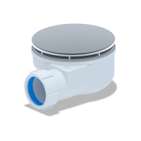 E350VAL сифон для душевого поддона 1 1/2*90, h53мм,(вальцовка)