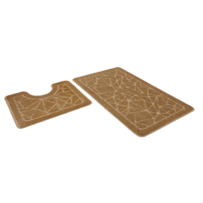 Коврик д/ванны 2 предм. SHAHINTEX РР 60*100+60*50 001 латте 9