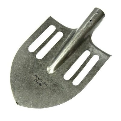 Лопата штыковая облегченная РЕЛЬС. СТАЛЬ с пазами б/ч