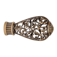 Наконечник Шар Рифленый (набор 2 штуки) D16 антик (А159-16)