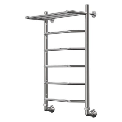 Полотенцесушитель Флоран Классик с полкой 60-100 ф1", 7 перекладин (К-боковое 50, Справа) 01903