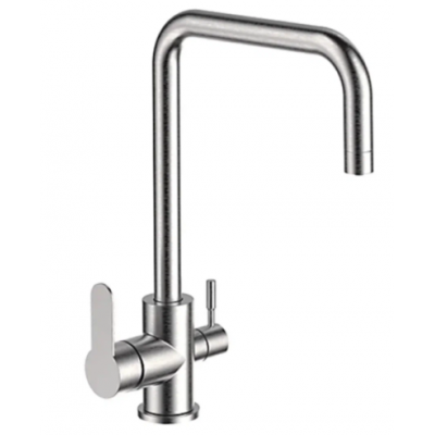 43801 Смеситель Кухня Frap d-35 на гайке (сатин) с подключением фильтра питьевой воды