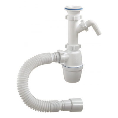 А-70059 Сифон бутылоч. ОРИО 1 1/2" х 40 с пласт.решетк. D=70 мм, с отводом, с гибкой трубой 40-40/50 А-70059 Сифон бутылоч. ОРИО 1 1/2" х 40 с пласт.решетк. D=70 мм, с отводом, с гибкой трубой 40-40/50