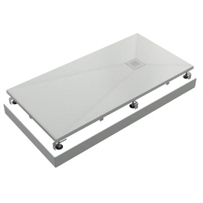 Поддон ESSENTIA мрамор 120х70 БЕЛЫЙ (без автослива) ЛП00082