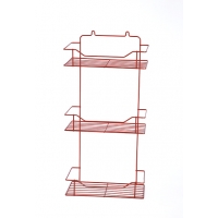 Полка прямая 3 яруса 8214-3 СТК (красная) РОССИЯ