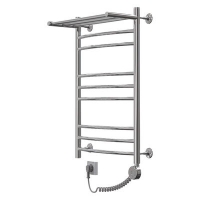 Полотенцесушитель электрический Рио с полкой 50-80 (К-ТЭН, Слева) 00016 Полотенцесушитель электрический Рио с полкой 50-80 (К-ТЭН, Слева) 00016