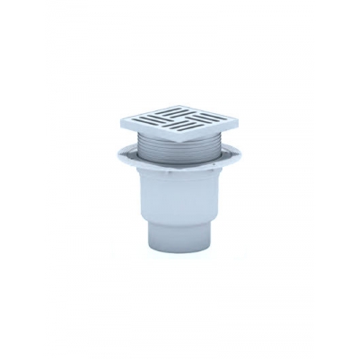 TA1710 Трап 110 вертикальный рег выпуск с реш 15*15 пластик TA1710 Трап 110 вертикальный рег выпуск с реш 15*15 пластик