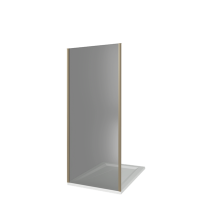 Боковая часть JAZZE SP-80-В-BR стекло БРОНЗА 6мм, бронзовый профиль