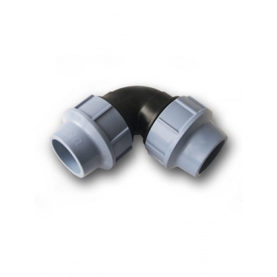 Колено зажимное 63 ПЭ UNIDELTA