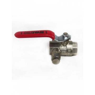 Кран вода VALTEC 1/2 г/г с дренажем и воздухоотводчиком (VT.245.N.04) АКЦИЯ!!!