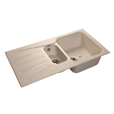 Мойка GRANFEST GF-S940KL 2 чаши + крыло 940*495 мм (белый-331)