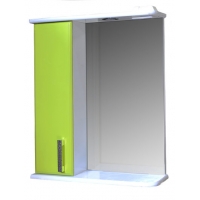 Зеркало-шкаф "Марта-55" левый (Лайм) 550*725*180