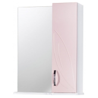 Зеркало-шкаф "Весна 50" правый (розовый) 500*676*190