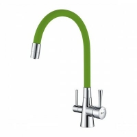 3075C-Green Комфорт Смеситель для кухни, с гибким изливом, с подключением к фильтру питьевой воды, хром/зеленый LEMARK 3075C-Green Комфорт Смеситель для кухни, с гибким изливом, с подключением к фильтру питьевой воды, хром/зеленый LEMARK