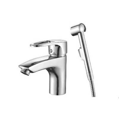 DR70015 Смеситель одноручный для умывальника и биде монолитный, хром