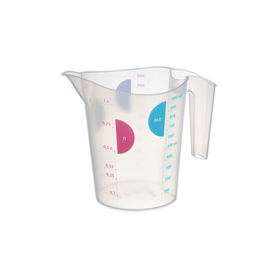 Кувшин Мерный 1л 160х130х180мм ("М-пластика") (М 1206)