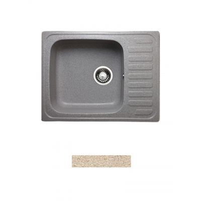 Мойка GRANICOM G-007 (560*445мм), 1 чаша+ крыло (сахара)