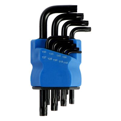 Набор ключей ТУНДРА black, TORX Tamper, CrV, TT10 - TT50, 9 шт. 2354402